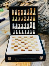 12-Inch Marble Chess Set with
