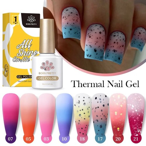 Thermal gel nail polish ombre - polish,