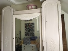 VINTAGE - FRENCH - Wardrobe/ Armoire - c.1920s- Shabby Chic - Restoration 