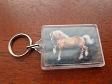 * palomino horse keyring