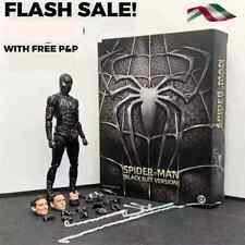 Spiderman Black Suit Version Venom Tobey Maguire Action Figure Model Toy