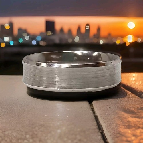 Men palladium wedding band - palladium,