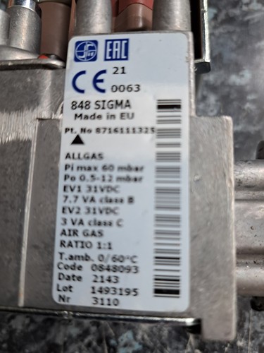 Worcester bosch gas valve - bosch,