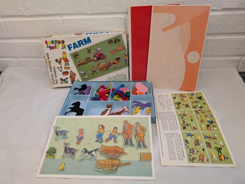 Vintage fuzzy felt farm - fuzzy,