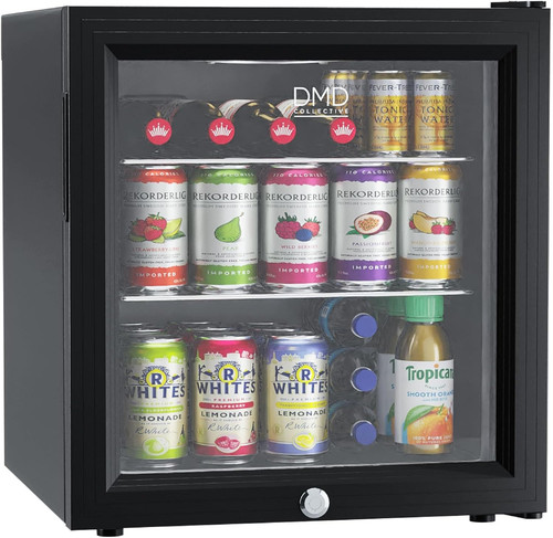 Glass mini fridge - glass, fridge,