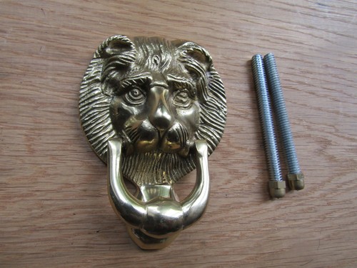Door knocker small solid brass - door,
