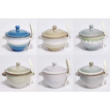 Reactive Glaze Soup Bowl and