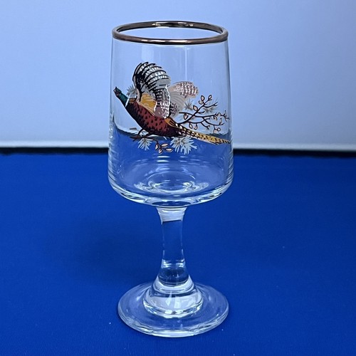 Vintage pheasant sherry - pheasant, glass