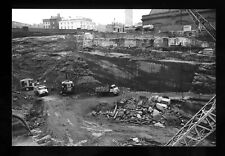CV287 - Cranes & Tipper Lorries in building site - photograph 6"x4"