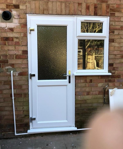 White upvc double front - white,