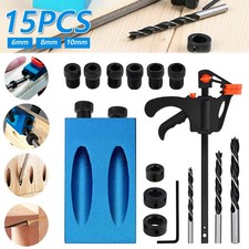 15PCS Pocket Hole Jig Kit