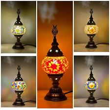 Turkish Moroccan Lamp Tiffany Glass Desk Table Lamp Free Delivery and LED Bulb