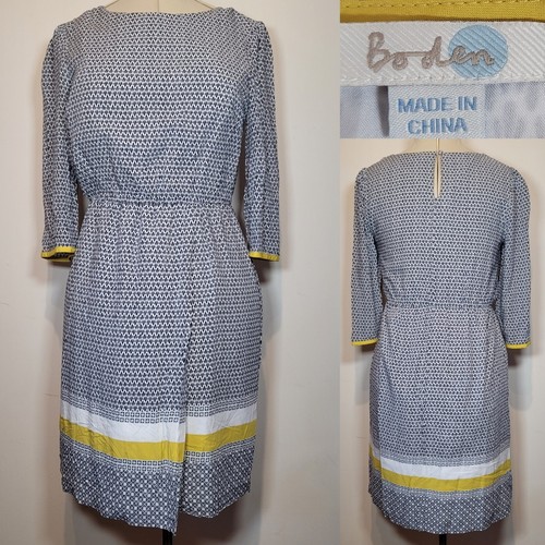 Boden dolly dress navy blue - navy,