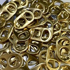 50 Recycled Ring Pulls GOLD