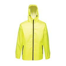 Regatta Mens Rain Pack Jacket Waterproof Breathable Hooded Packable Mac In Bag