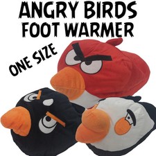 Angry Birds Foot Warmer Slipper Warm Fleece Plush Non Electric Cosy One Size UK