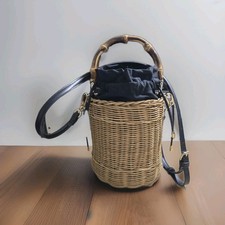 Zara Bucket Wooden Handbags