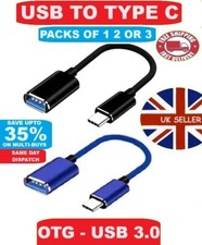 Type C to USB, USB C Male OTG A Female Data Connector Converter Cable Adapter