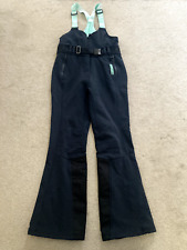 Sweaty Betty Black Soft Shell Ski Pants Salopettes Trousers - Medium 12