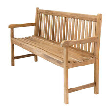 Luxury Garden Bench Teak Wood Teak Wood Bench Indoor and Outdoor 150x90x65cm Stainless Steel