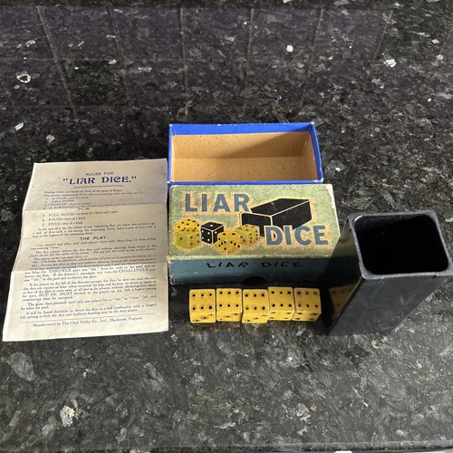 Vintage liar dice - dice, chad