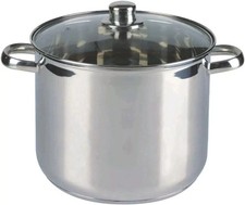 INDUCTION STAINLESS STEEL STOCK POT COOKING STEW SOUP CASSEROLE PAN STOCKPOT HOB