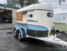 Classic Horse Box Coffee Trailer | Retro Mobile Catering Unit for Sale