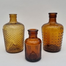Antique Amber Lysol Bottle