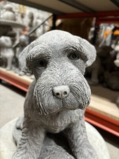 (NEW) Schnauzer dog Garden