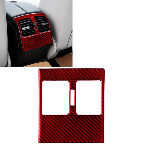 1pc red carbon fiber rear - red,