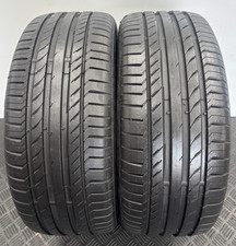 2X 225/45/R17 91W CONTINENTAL CONTISPORT CONTACT 5 SSR MOE *7.5MM* RUNFLAT TYRES