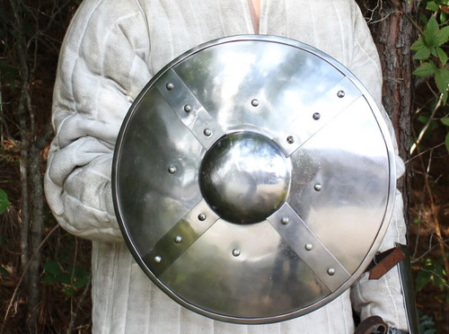 Steel buckler shield medieval - steel,