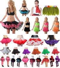 Ladies 4,5 Layers TuTu Skirt Petticoat with Ribbon Burlesque Ruffle RARA Skirt