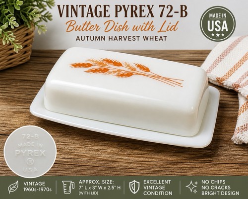 Vintage pyrex butter - 72-b, dish