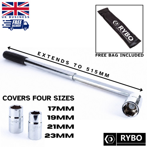 Wheel nut bolt - , extendable