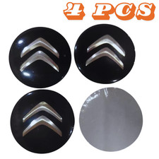 4PCS CITROEN WHEEL CAP STICKER EMBLEM BADGE WITH LOGO UK SELLER