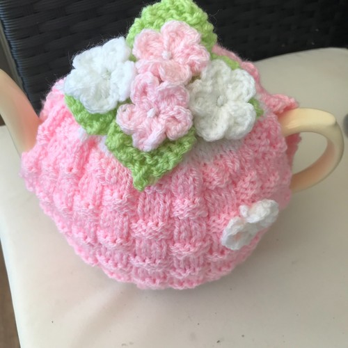 Hand knitted basket - basket, weave