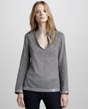 Tory Burch Navy White Polka