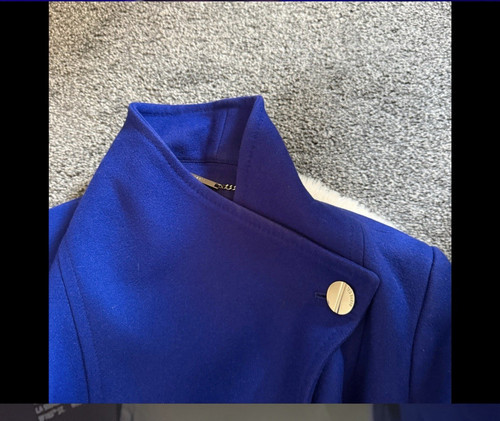 Ted baker blue wrap coat - blue,