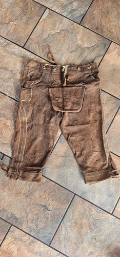 Authentic brown suede - (8),
