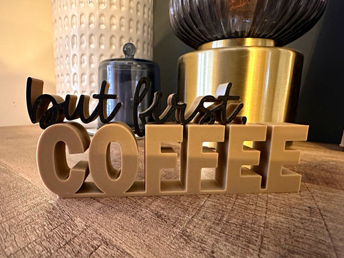But first coffee - but, printed