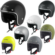 Jet Helmet Open Face Demi Motorbike Custom Scooter Black