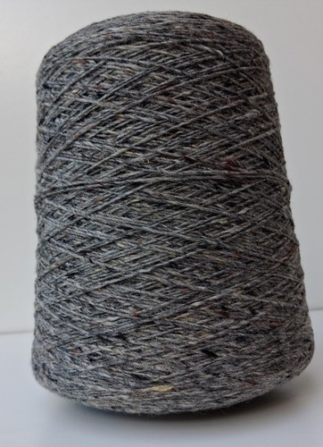 4ply dark grey tweed - dark,