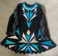 irish dance solo dress black age 12-14