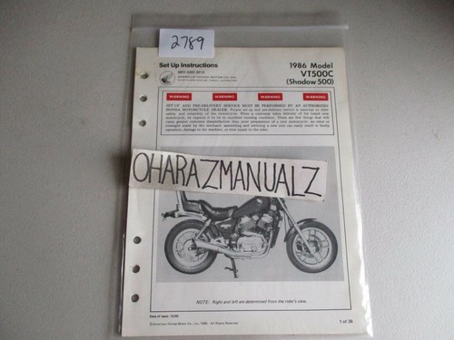 1986 honda vt500c - shadow, 500