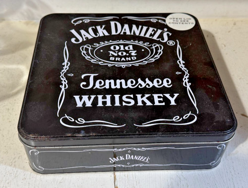 Jack daniels empty tin - empty,