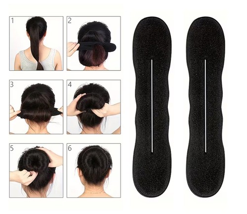 2pcs magic hair bun maker - bun,