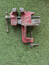 VINTAGE RECORD IMP MODEL No 10 BENCH VICE 2.5 INCH WIDE JAWS(B)
