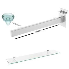 Clear Tempered Glass Shelf
