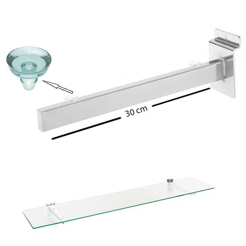Clear tempered glass shelf - tempered,